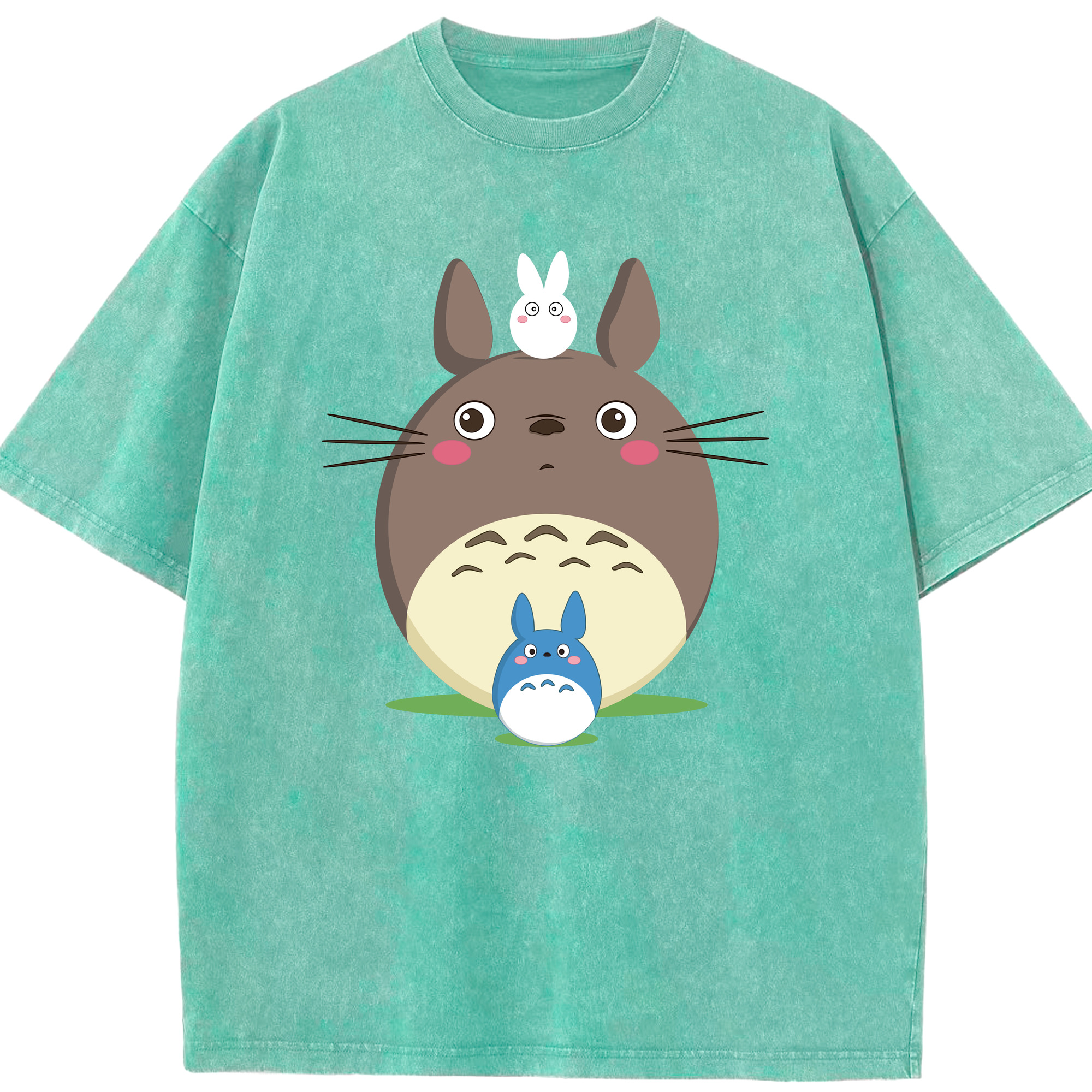 （画像用） となりのトトロ 草壁メイ 草壁サツキ My Neighbor Totoro Satsuki Kusakabe Mei Kusakabe 綿100% ヴィンテージ風 半袖Tシャツ（フロントプリント）